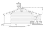 Rustic House Plan Left Elevation - Sawyer Hill Cottage Home 058D-0196 - Shop House Plans and More