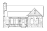 Arts & Crafts House Plan Front Elevation - Deer Lake Rustic Cottage Home 058D-0200 - Search House Plans and More
