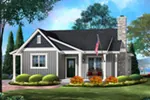 Rustic House Plan Front of Home - Kemp Woods Country Home 058D-0204 - Search House Plans and More