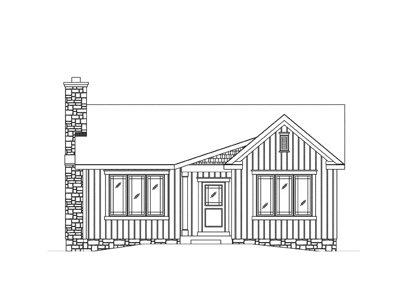 Country House Plan Front Elevation - Lakes Cove Country Cabin 058D-0205 - Shop House Plans and More