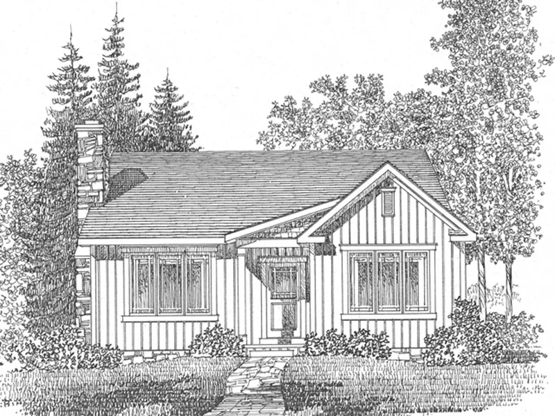 Country House Plan Front Image of House - Lakes Cove Country Cabin 058D-0205 - Shop House Plans and More