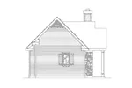 Shingle House Plan Left Elevation - Peal Hollow Country Cabin 058D-0210 - Shop House Plans and More