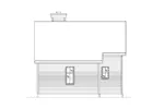 Shingle House Plan Rear Elevation - Peal Hollow Country Cabin 058D-0210 - Shop House Plans and More