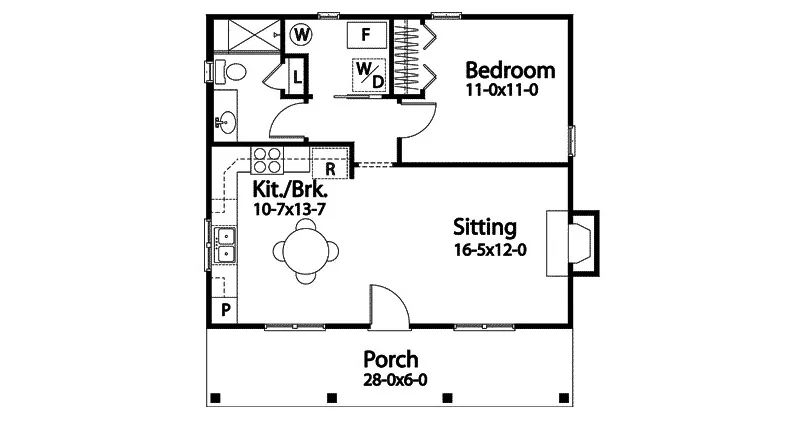 Arts & Crafts House Plan First Floor - 058D-0212 - Shop House Plans and More