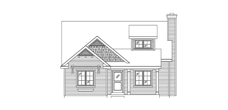 Bungalow House Plan Front Elevation - 058D-0217 - Shop House Plans and More