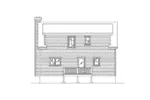 Bungalow House Plan Rear Elevation - 058D-0217 - Shop House Plans and More