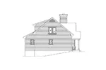 Vacation House Plan Left Elevation - 058D-0218 - Shop House Plans and More