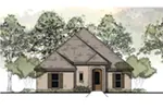 Ranch House Plan Front of House 060D-0157