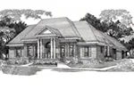 Southern Plantation House Plan Front of Home - 060D-0302 - Shop House Plans and More