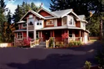 Victorian House Plan Front of Home - Rooney Craftsman Home 071D-0003 - Shop House Plans and More