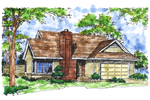 House Plan Front of Home 072D-0156