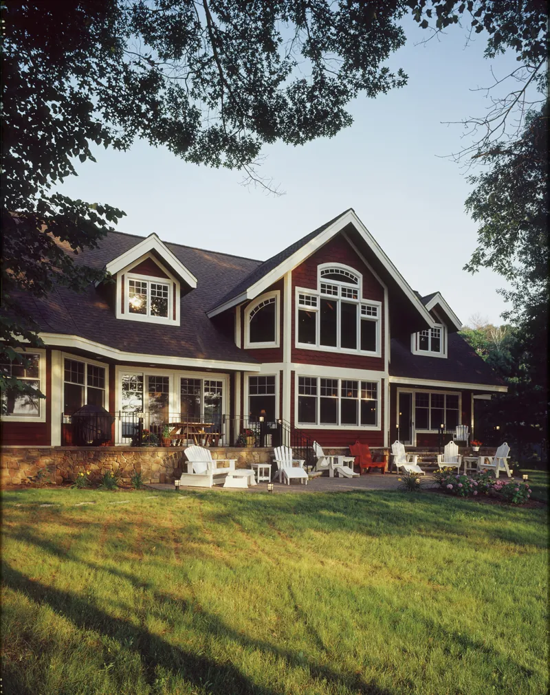Craftsman House Plan Rear Photo 02 - Brady Circle Luxury Home 072S-0001 - Search House Plans and More