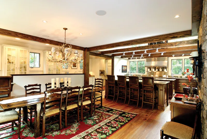 Rustic House Plan Dining Room Photo 01 - Hunnewell Point Rustic Home 082S-0004 - Search House Plans and More