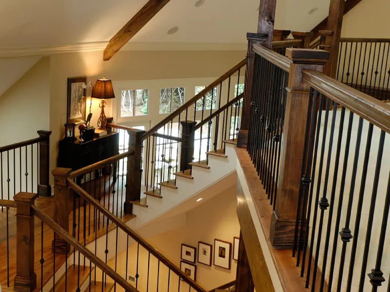 Rustic House Plan Stairs Photo 02 - Hunnewell Point Rustic Home 082S-0004 - Search House Plans and More