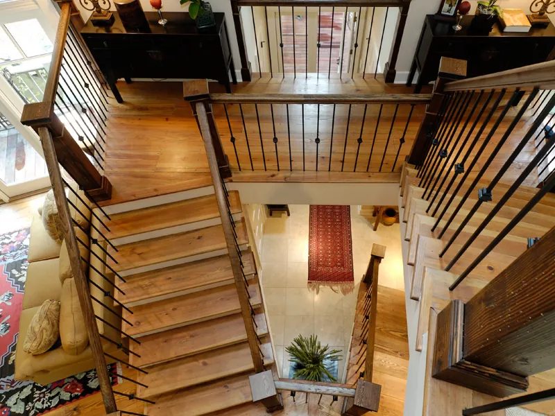 Rustic House Plan Stairs Photo 03 - Hunnewell Point Rustic Home 082S-0004 - Search House Plans and More