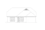 Colonial House Plan Rear Elevation - 087D-1754 - Shop House Plans and More