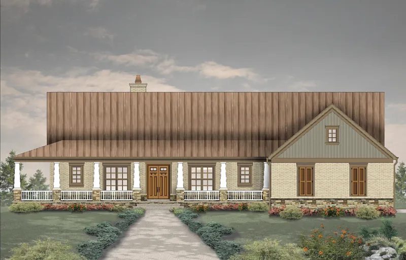Luxury House Plan Front of Home - 087D-1775 - Shop House Plans and More