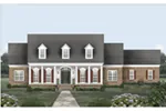 Early American House Plan Front of House 087D-1777