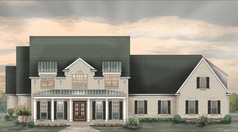 Craftsman House Plan Front of Home - 087S-0370 - Shop House Plans and More
