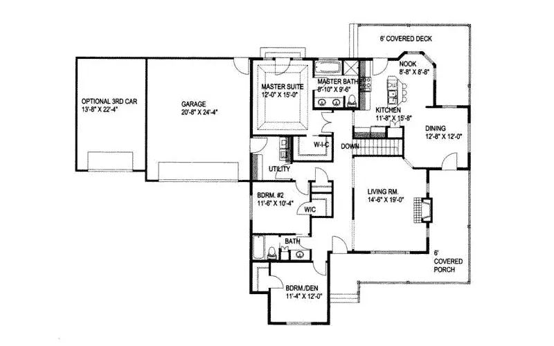 Fort Morgan Country Home Plan 088D-0263 - Search House Plans and More
