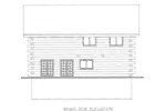 Log House Plan Right Elevation - 088D-0404 - Shop House Plans and More