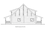 Mountain House Plan Rear Elevation - 088D-0409 - Shop House Plans and More