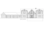 Log Cabin House Plan Front Elevation - 088D-0410 - Shop House Plans and More