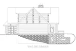 Log Cabin House Plan Right Elevation - 088D-0410 - Shop House Plans and More