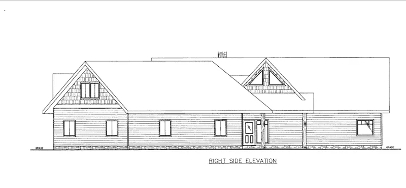 Right Elevation - 088D-0411 - Shop House Plans and More