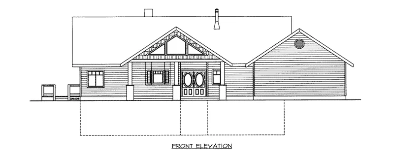 Mountain House Plan Front Elevation - 088D-0412 - Shop House Plans and More
