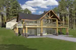 Mountain House Plan Front of Home - 088D-0412 - Shop House Plans and More