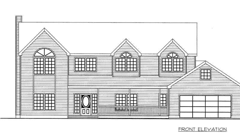 Traditional House Plan Front Elevation - 088D-0414 - Shop House Plans and More