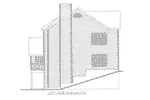 Traditional House Plan Left Elevation - 088D-0414 - Shop House Plans and More