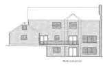 Traditional House Plan Rear Elevation - 088D-0414 - Shop House Plans and More