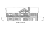 Lake House Plan Rear Elevation - 088D-0421 - Shop House Plans and More