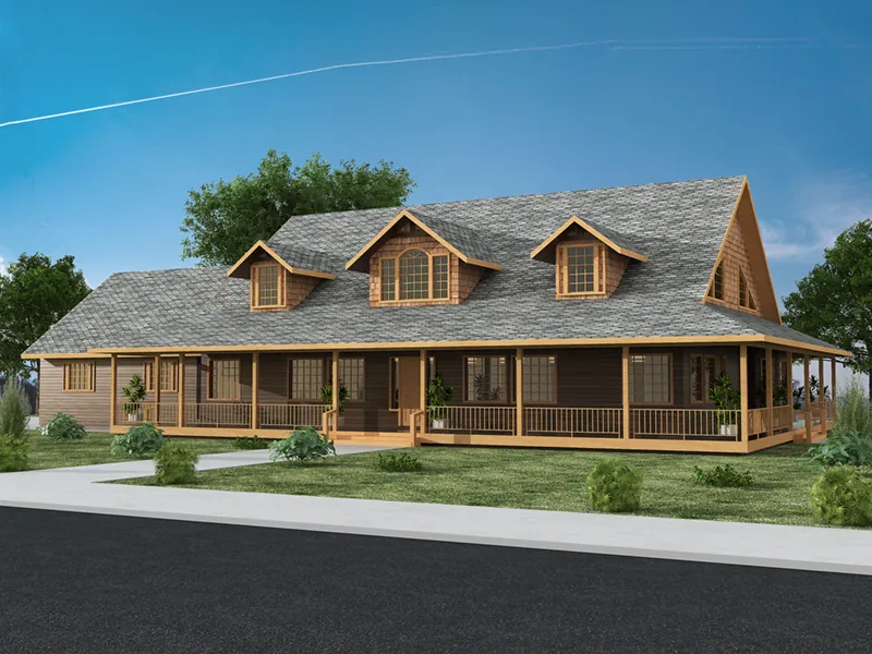Luxury House Plan Front of Home - 088D-0445 - Shop House Plans and More
