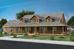 Lake House Plan Front of House 088D-0445
