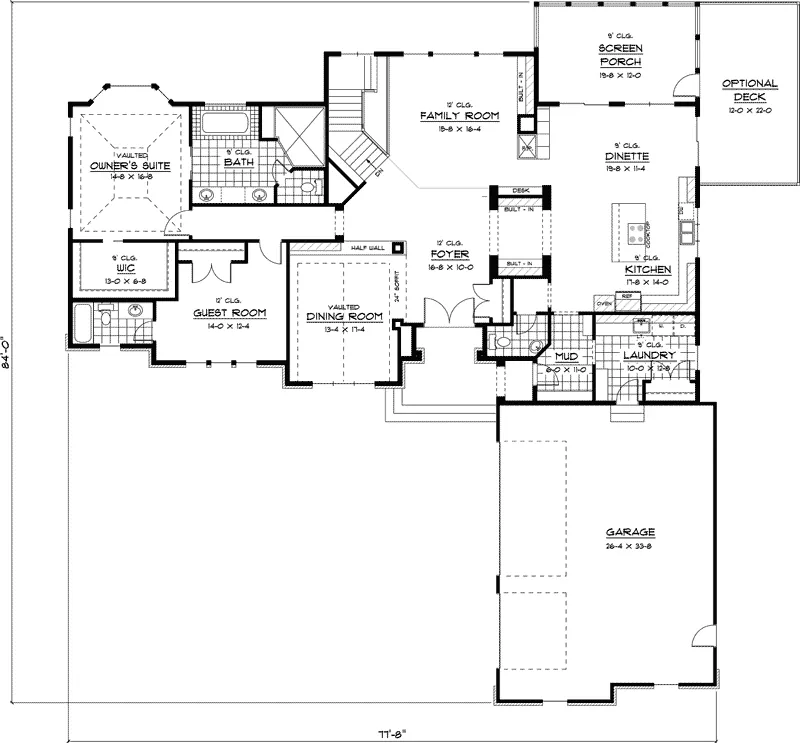 Dogwood Meadow Tudor Ranch Home Plan 091D-0411 - Search House Plans and ...