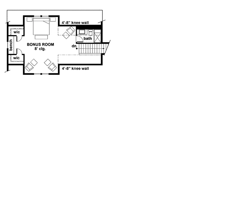 Florida House Plan Second Floor - Canoe Cove Modern Farmhouse 091D-0506 - Search House Plans and More