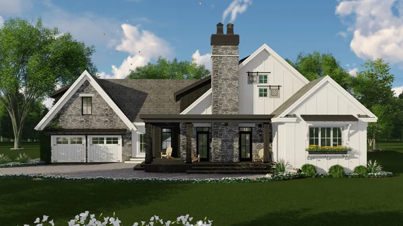 Vacation House Plan Front of Home - 091D-0507 - Shop House Plans and More