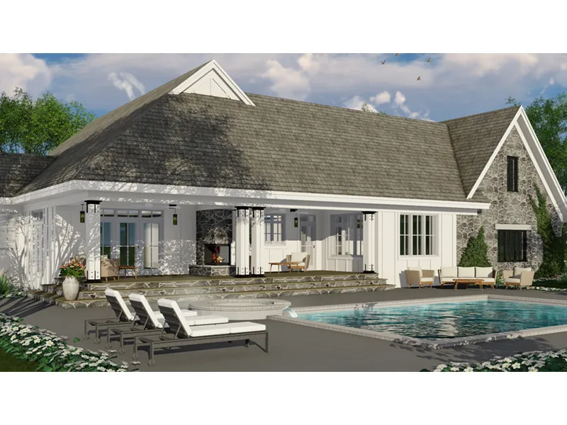 Vacation House Plan Rear Photo 03 - 091D-0507 - Shop House Plans and More