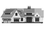 Ranch House Plan Front Elevation - 091D-0511 - Shop House Plans and More