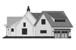 Ranch House Plan Left Elevation - 091D-0511 - Shop House Plans and More