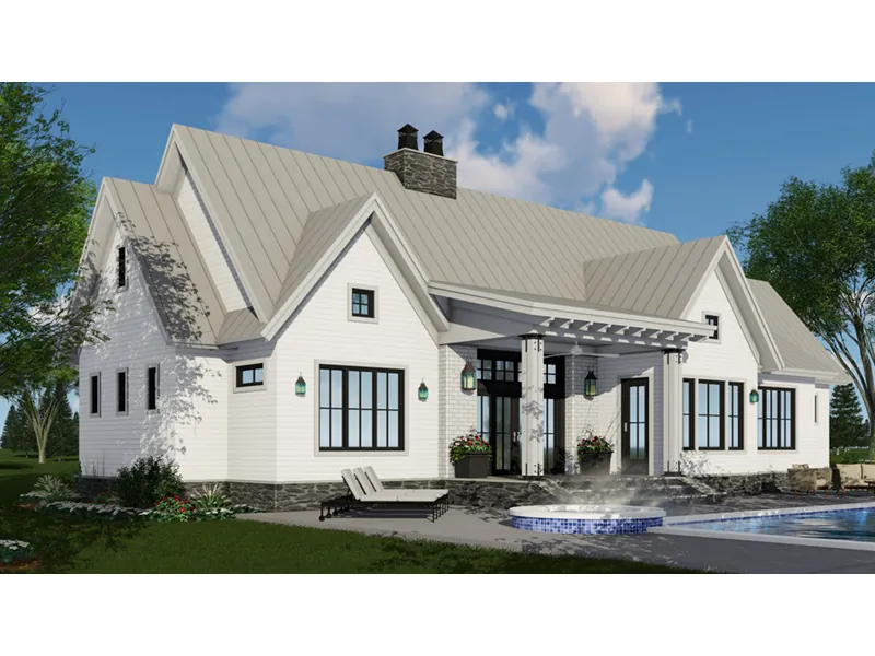 Ranch House Plan Rear Photo 03 - 091D-0511 - Shop House Plans and More