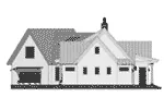 Ranch House Plan Right Elevation - 091D-0511 - Shop House Plans and More