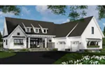 Craftsman House Plan Front of Home - Ellis Hill Modern Farmhouse 091D-0517 - Search House Plans and More