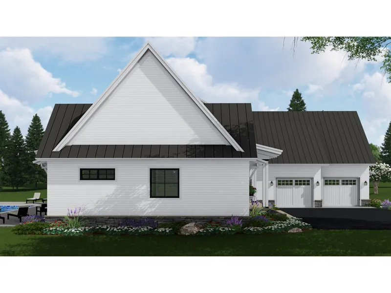 Craftsman House Plan Side View Photo 01 - Ellis Hill Modern Farmhouse 091D-0517 - Search House Plans and More