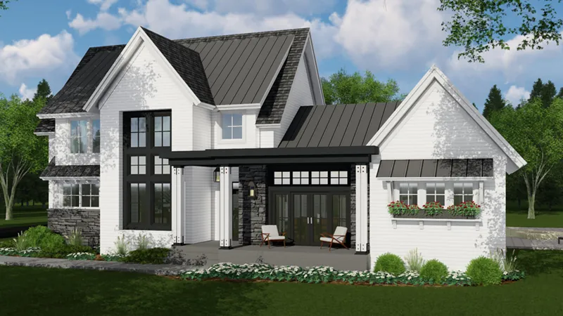 Florida House Plan Front of Home - 091D-0518 - Shop House Plans and More