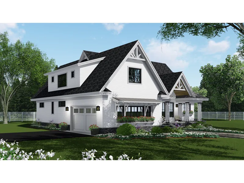 Modern Farmhouse Plan Front Photo 04 - 091D-0520 - Shop House Plans and More