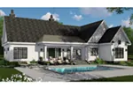 Modern Farmhouse Plan Rear Photo 03 - Terry Hill Modern Farmhouse 091D-0521 - Shop House Plans and More